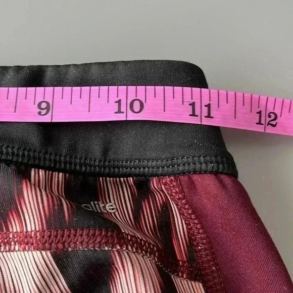 [S]Adidas Burgundy animal Print Techfit WMN Run Legging Long  Tight - Picture 12 of 13